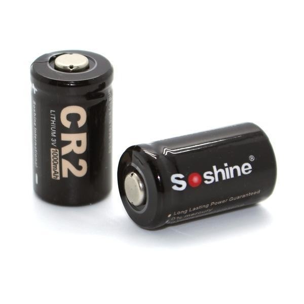 Buy cheap Soshine CR2 3V Lithium Photo Battery 2pcs - Black from wholesalers