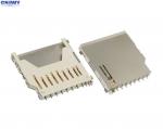 Buy cheap Gold Plated Micro Sd Card Holder , Full Copper Long Sd Memory Card Connector from wholesalers