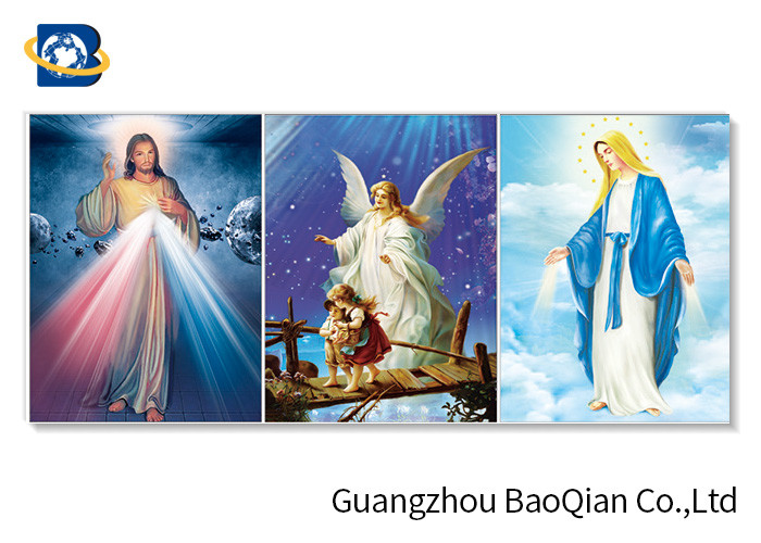 Buy cheap Home Decorative 3d Lenticular Flip Printings Of Religion , Wall  Art /  Picture / Poster product