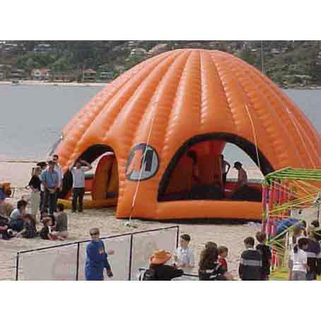 Buy cheap Orange Inflatable Party Tent For Leisure , House Shade Inflatable Wedding Tent product
