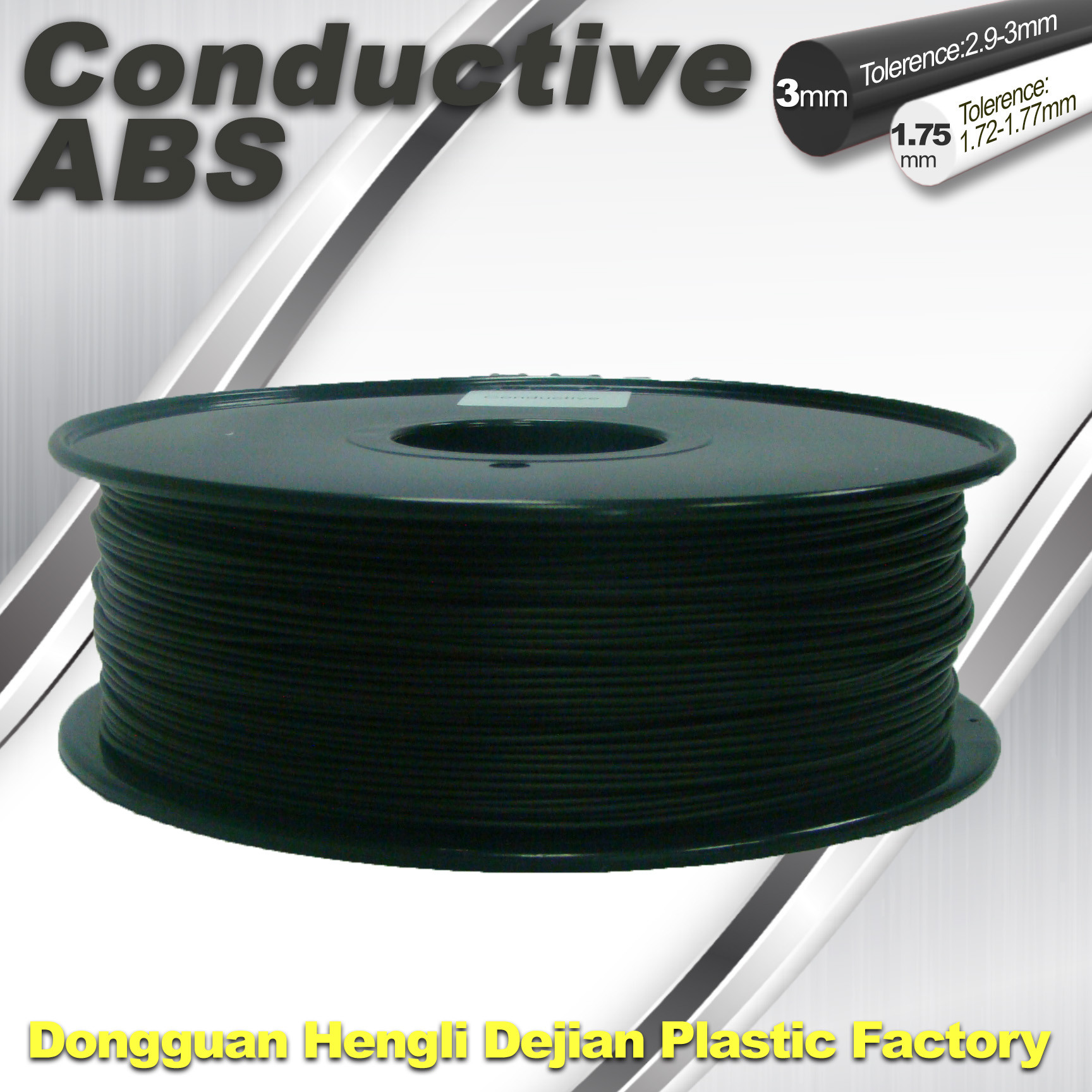 Buy cheap Good Performance Of Electroplating ABS Conductive 3D Printer Filament 1kg / Spool  Conductive Filament from wholesalers