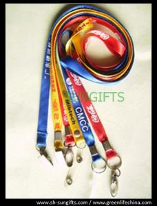 Buy cheap Promotional custom lanyards, flat polyester working lanyard cords with metal accessories product