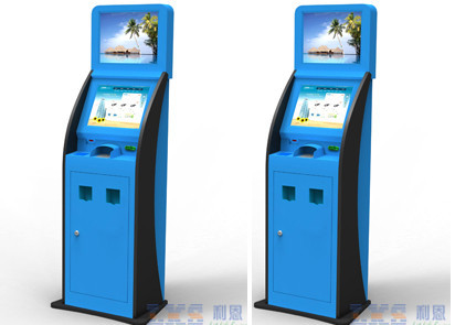 Buy cheap Cash Acceptor / Coin Acceptor Ticket Vending Machine / Kiosk Blue Color from wholesalers