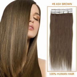Buy cheap Remy Softy Hair Silky Straight Dark Brown 4# Tape Human Hair Extension product