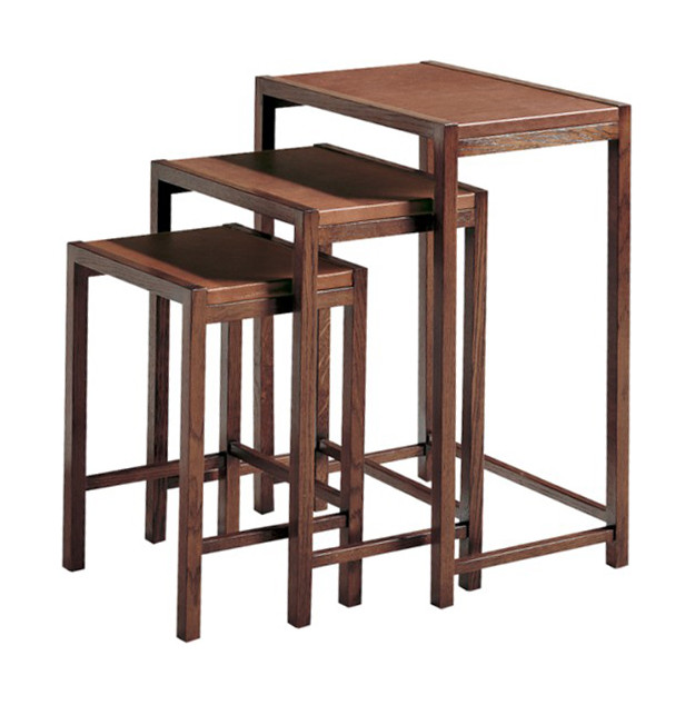 Buy cheap Dark Walnut Finish Rectangle Top 3 Piece Nesting Tables / Sofa End Tables from wholesalers
