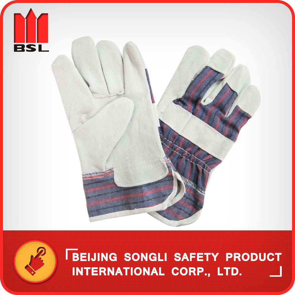 SLG-88CBSA cow split leather working safety gloves