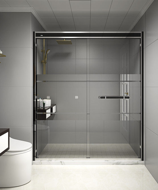 Buy cheap KPN2009003  1200-2000X1950mm Double Sliding Glass Shower Doors , Shower Cubicle Doors With Double Wheels product