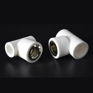Buy cheap S3.2 S2.5 PPR Pipes And Fittings PPR Tee With Thread Erosion Resistance product