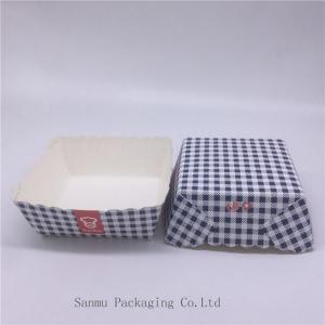 Buy cheap Disposable Square Cupcake Liners , Black And White Checkered Cupcake Wrappers product