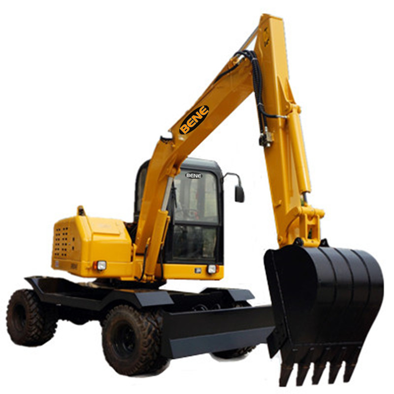 Buy cheap Chinese 6ton mini wheel excavator with hydraulic pump 6 ton wheel excavator with grapple attachment product