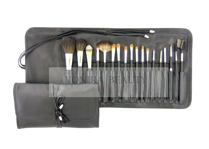 Buy cheap 18Pcs Wooden Natural & Synthetic Makeup Brush Set Kit With Holder from wholesalers