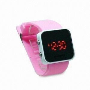 Buy cheap Silicone LED Wristwatch, Japanese Movement, Long Lifespan, Customized Logos are Available product