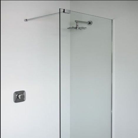 Buy cheap Modern tempered glass white line glass Shower Room compact shower enclosure from wholesalers