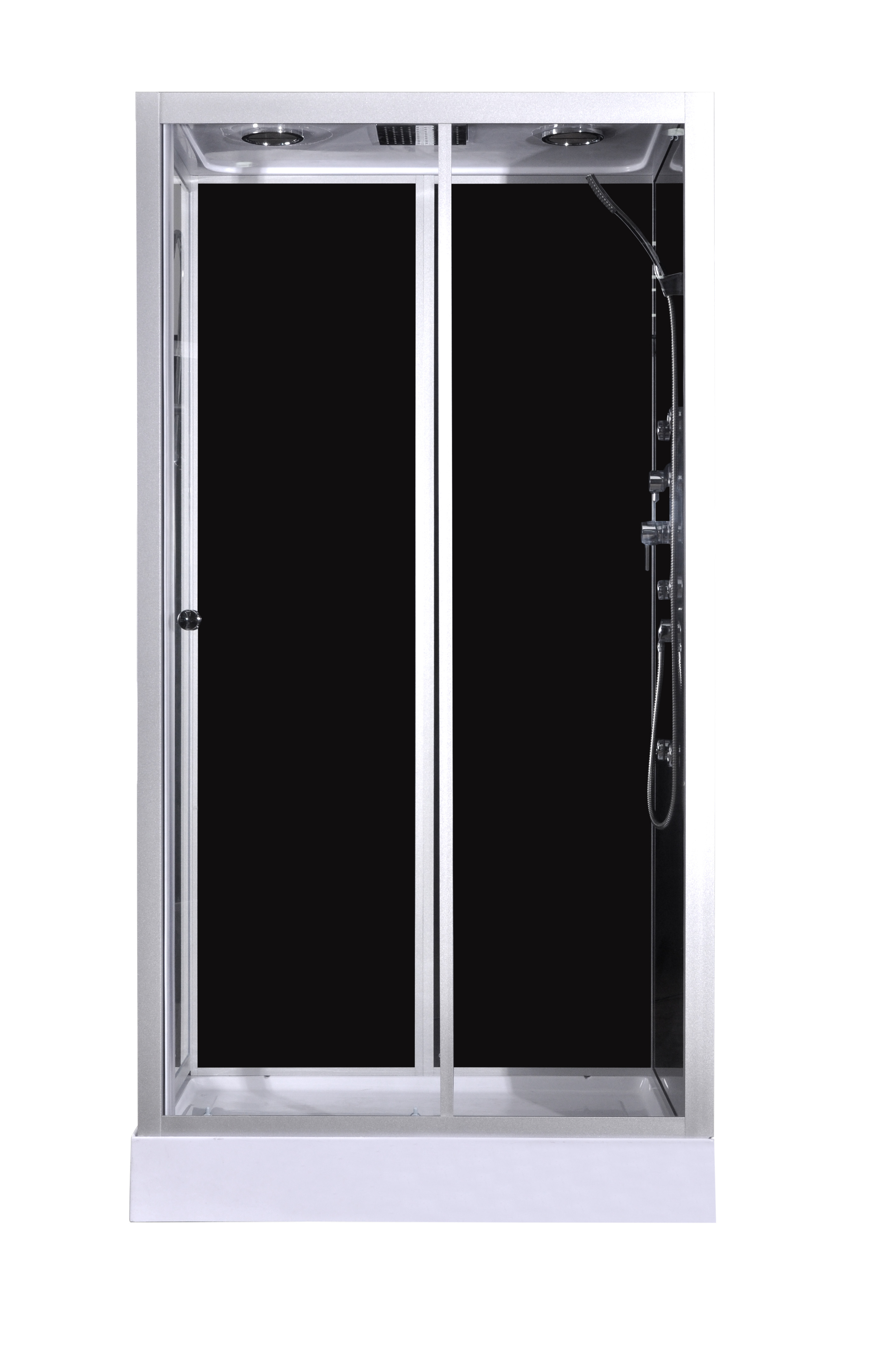 Buy cheap 1100x800x2150mm Fashion Massage Corner Shower Stalls , Rectangular  Shower Cabin with white acrylic tray and roof product