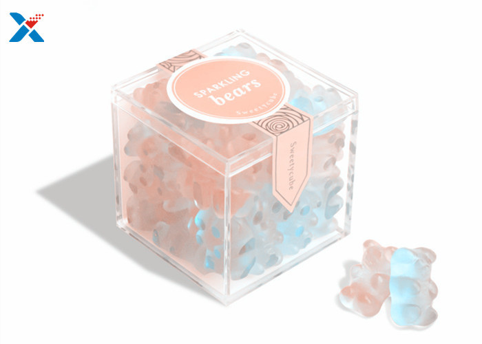Buy cheap Mini Acrylic Candy Box In Clear Color With Lid For Wedding Gift product