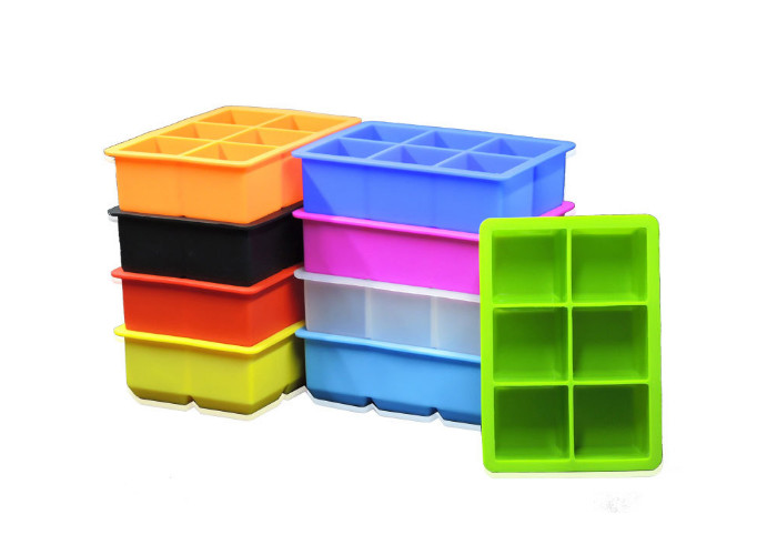 Buy cheap Six Cavities Silicone Ice Cube Trays , Heat - Resistance , Food Safety , For Home , Restaurant , Canteen Use from wholesalers