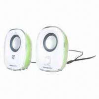 Buy cheap Transparent Colorful Mini Speakers, Output of 3 x 2W product