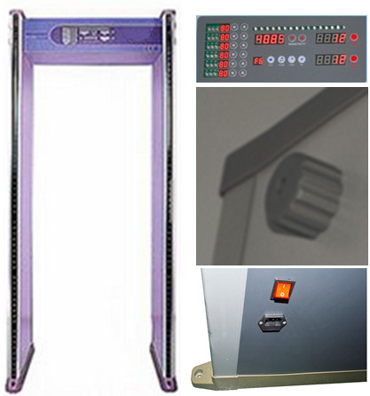Buy cheap ABNM600M easy operation 6 zones walk through metal detector with LED alarm lights product