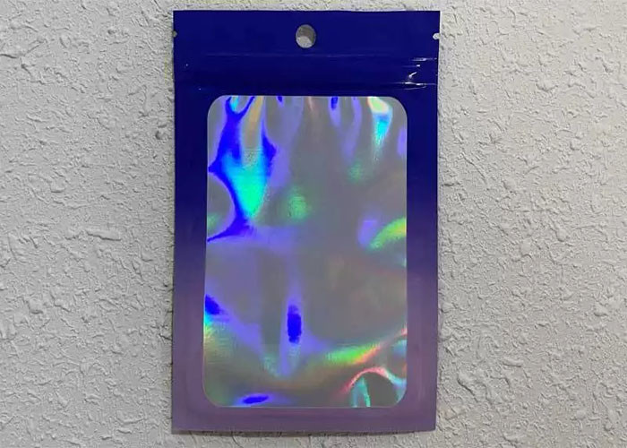 Buy cheap Small Resealable Packaging Ziplock Bag Frosted Colorful Holographic For Jewelry from wholesalers