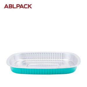 Buy cheap 850ml Heavy Duty BBQ Foil Tray Aluminum Foil Food Pan Cookie Pan aluminum food container product