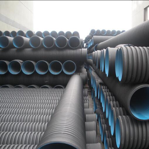 Buy cheap High quality and cheap DN110mm black HDPE Corrugated water Pipe product
