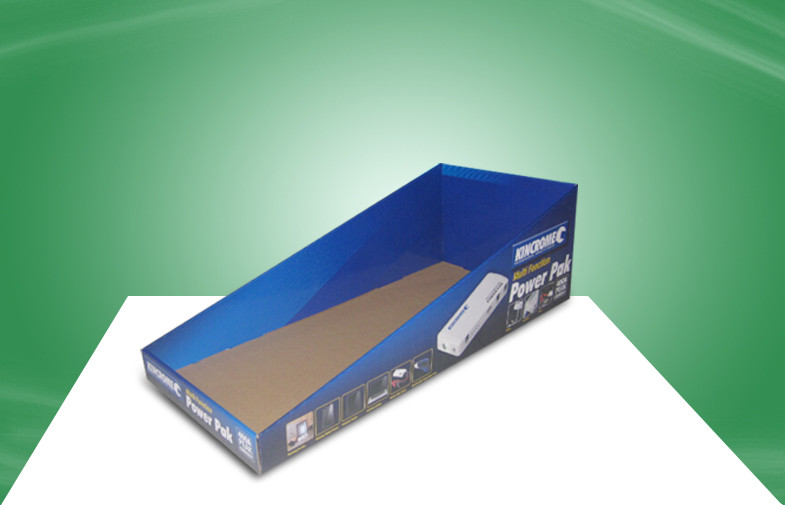 Buy cheap Blue Cardboard PDQ Trays Promoting Power Pad With Easy - Assembly Design from wholesalers