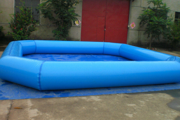 Fireproof Backyard Blue Inflatable Family Pool For Adult , Inflated Toys Pools