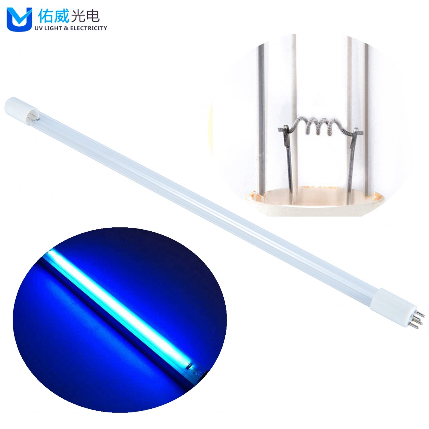 Buy cheap Plastic G10Q UVC light lamp Bacteria Disinfection Ultraviolet Light Bulb 40w product