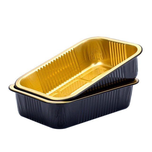 Buy cheap 750ML/25oz ABL PACK Airline Aluminum Casserole Aluminum Foil Container with Lid Disposable Microwave Food Containers product