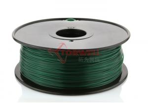 Buy cheap Toughness 1.75MM 3D Printer PLA Filament Dark Green , ABS / HIPS 3D plastic filament product
