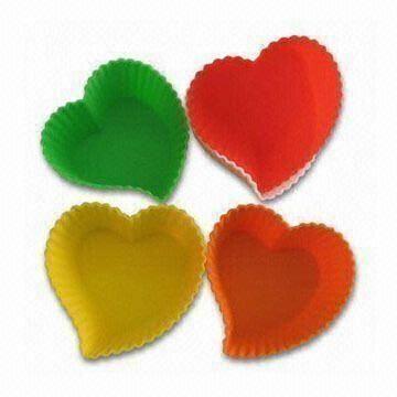Buy cheap Heart-shaped Cake Pans, Made of 100% Food Grade Silicone, European Standard, OEM Orders Accepted product