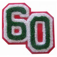 Adhesive Back Chenille Embroidery Patches Non Woven Small Chenille Letters