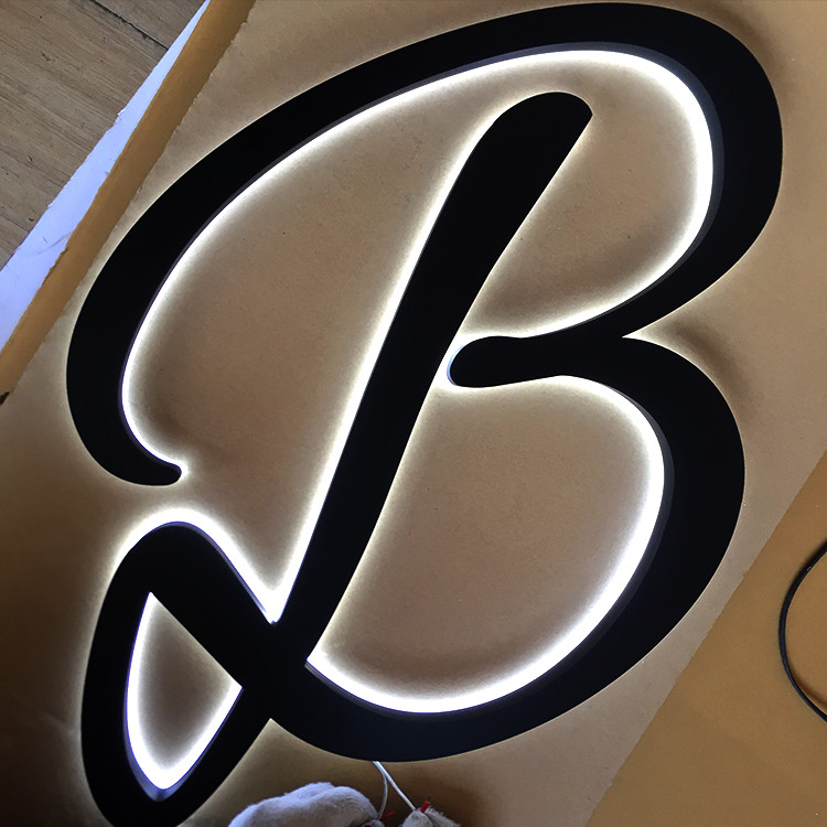 Buy cheap Stainless Steel Backlit Letter Sign Barber Shop Logo 3000K-10000K from wholesalers