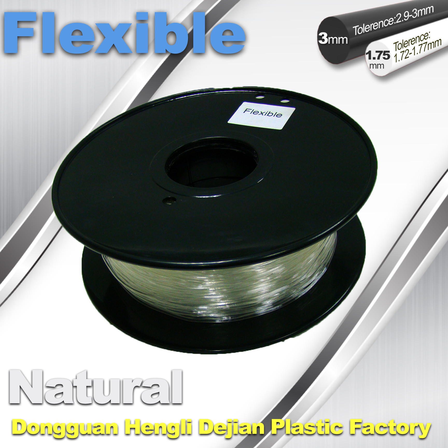 Buy cheap Soft pla filament 1.75 / 3.0 mm  Flexible 3d Printer Filament for 3d  printing product