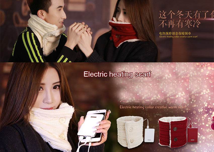 Winter Fan And Heater Scarf 40-46 Degree Decorative 8W Max Power FANW-08