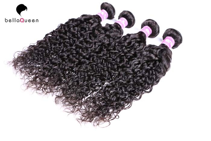 Buy cheap Unprocessed Tangle Free Brazilian Virgin Hair Extensions Black / Brown product
