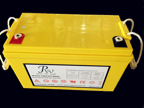 Buy cheap Deep cycle gel battery 12V100Ah for solar power storage long cycle life yellow series from wholesalers