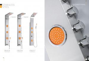 Buy cheap Professional Stainless Steel Shower Panel With Adjustable Orange Massage Jets product