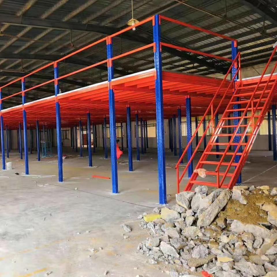 Quality SGS Warehouse Mezzanine Racks Floor Board Mezzanine Shelving System for sale