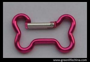 Buy cheap Popular bone shape fashion carabiner key holder manufacture irrregular shape custom hook product