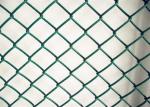 Buy cheap 8ft Green Plastic Coated Chain Link Fence Mesh Fencing Net 60 X 60mm For Sports Ground from wholesalers