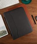 Buy cheap Ultraportable Leather Business Portfolio Folder Reusable Handheld Custom Logo from wholesalers