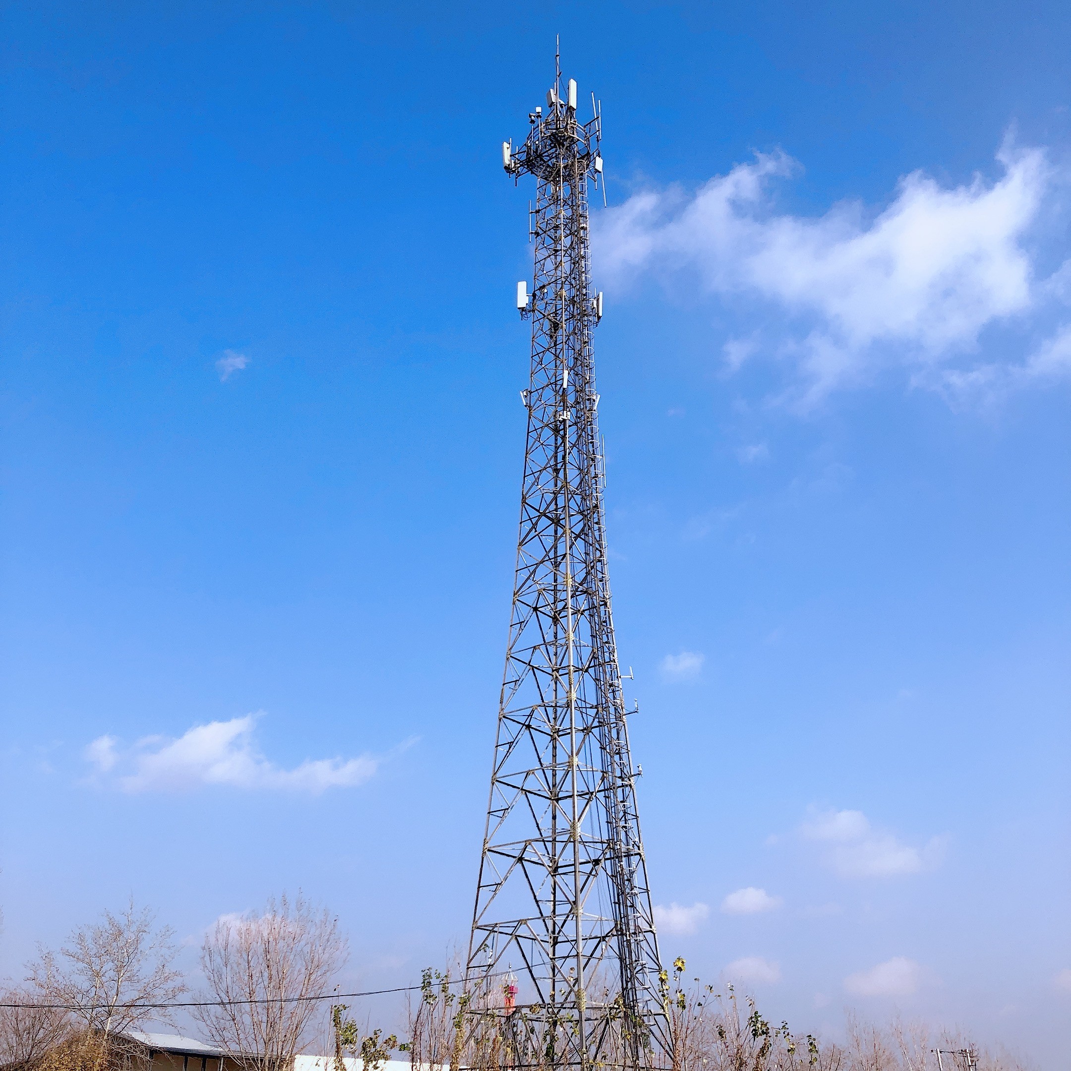 Buy cheap Q345 20m 30m 40m Hot Dip Galvanized Telecommunications Towers product