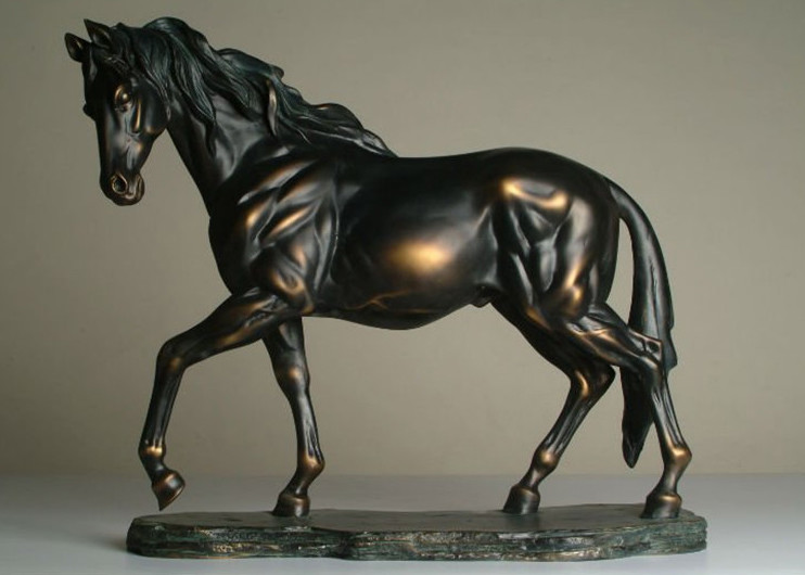 Buy cheap Life Size Antique Bronze Horse Sculptures , Hotel Decoration Outdoor Horse Sculpture product