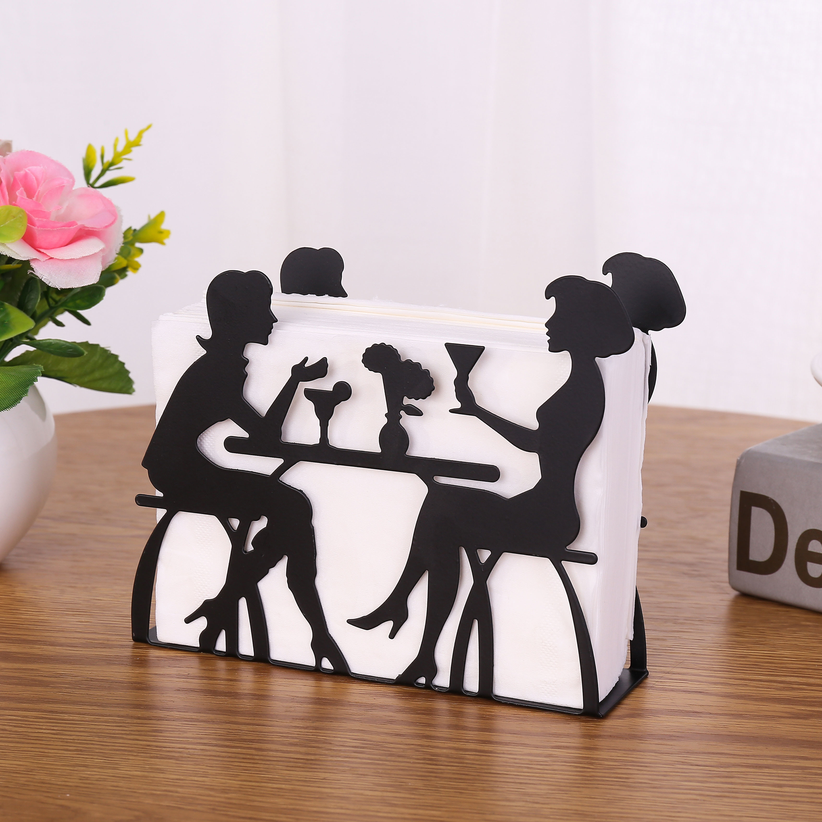 Buy cheap Modern Decorative Metal Iron Tissue Holder For Office product