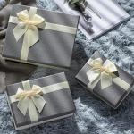 Buy cheap Customized Three Sizes Rigid Paper Gift Box With Bow For Spouse Friend Family from wholesalers
