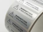 Buy cheap Matte Silver Polyester Proof Tamper Evident Void Security Seal Label Sticker from wholesalers