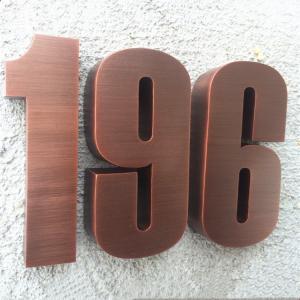 Buy cheap Steel House Vintage Metal Letters And Numbers Signs Anti Acid UL product