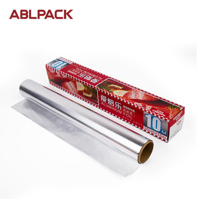 Buy cheap 30cm width 10 mics aluminium metal foil roll papers chocolate wrapper for food product