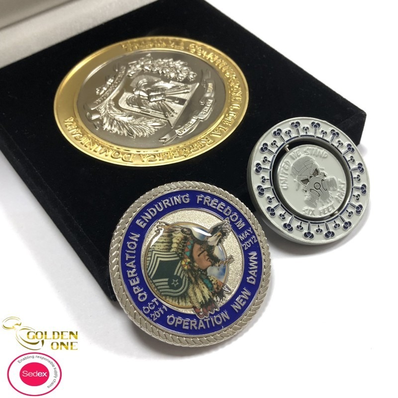 Buy cheap Soccer Phoenix Metal Challenge Coins Singapore Messi Press Double Sided product